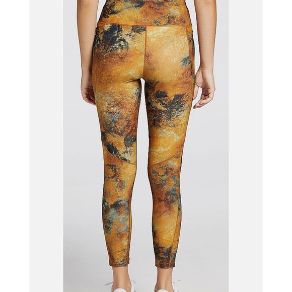 CALIA Women's Energize 7/8 Leggings NWT XS Topaz Watercolor Gorpcore Utility - Picture 3 of 8